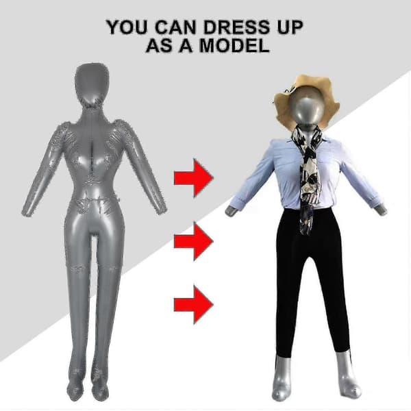 Inflatable Full Body Female Mannequin Display Window Prop