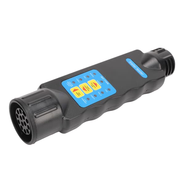 Trailer Tester 12V 13-polet trailerlysstik, stik, ledningsnet, testdiagnoseværktøj, modstandstest, fejldetektering til campingvogn, trailer