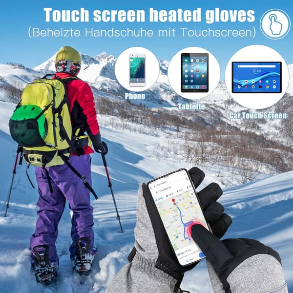 Heated Gloves Motorcycle Heated Gloves Adjustable Temperature 40-