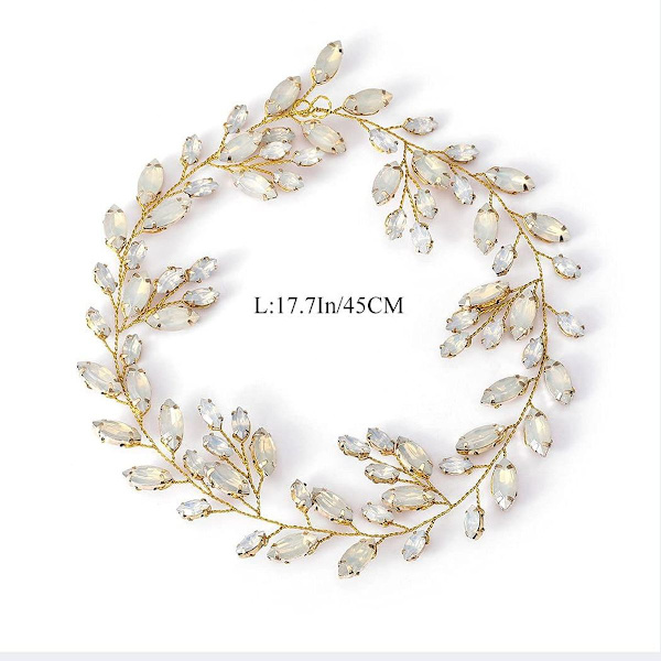 Brudslöja: Silver Rhinestone-accessoarer