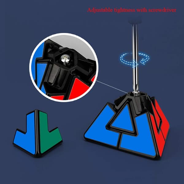 Duett Pyramid Speed Cube Pyraminx Magic Cube Triangle Twisty Cub