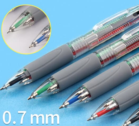 4 Originale Farver Retractable Kuglepen Medium Spids (0,7 mm)