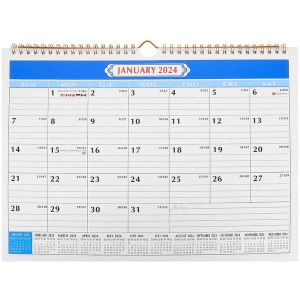 Tydlig Tryckt Hängande Kalender Fin Månadskalender Hem Planering Väggkalender