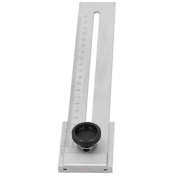 Woodworking Sliding Ruler 200mm Carbon Steel Parallel Gauge Tool Accuracy Scribing