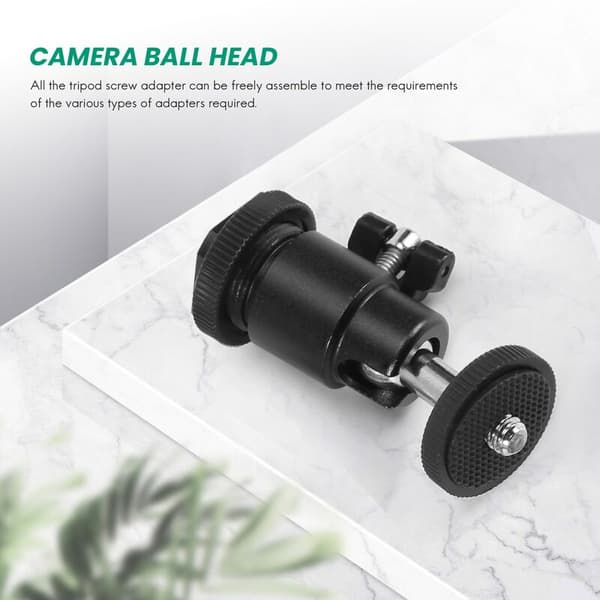 Camera Screw, 21 pcs 1/4-3/8 inch Conversion Screws 1/4 inch Hot Shoe Adapter Camera Ball Head Set Camera/Tripod/Monopod