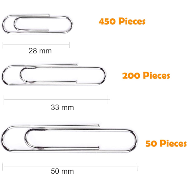 Multifunctional Paper Clips, Corrosion-Resistant Surface for Longevity, High Quality & Impressive Durability, Smooth Surface Ensures Non-Slip Grip
