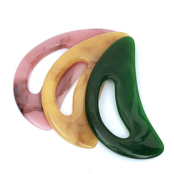Gua Sha-massagekit för ansikte, ben, ansikte, lymfdränage celluliter för djup vävnadsspänning och smärta