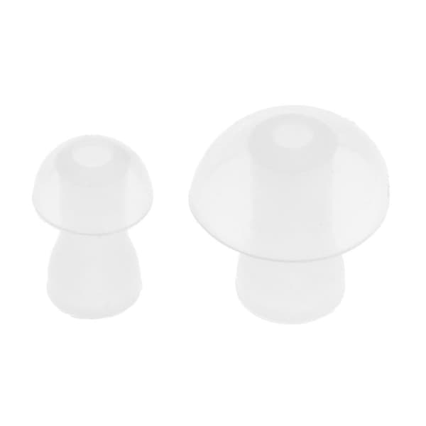 Luftrør Monaural In-Ear Hovedtelefoner Anti-stråling Headset 3.5mm Hvid