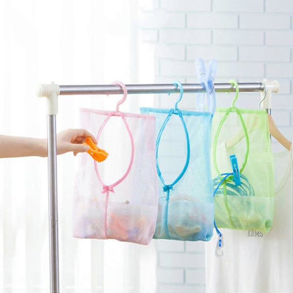 Storage Bag Robust Quick Dry with Hook Convenient Wash Bag for Kitchen