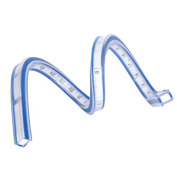 Flexible Curve Ruler Plastic Metric Scale Soft Measuring Tool for Drawing and Sewing 30cm Flexible Curve Ruler
