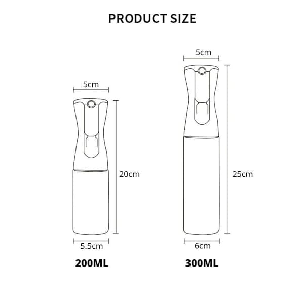 Glassprayflaske til olie og eddike - 200ml Sort