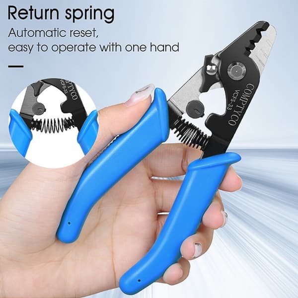 VCFS-33 Three-Port Fiber Stripper FTTH Tool Fiber Optic Cable Stripper
