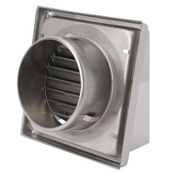 10CM/12.5CM Vægventilationsgitter i rustfrit stål, varmebestandigt ventilationsdæksel