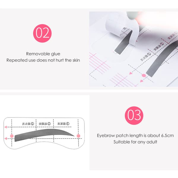 Eyebrow Stencil Kit Reusable Eyebrow Template Eyebrow Shaping Tool Eyebrow Grooming Kit