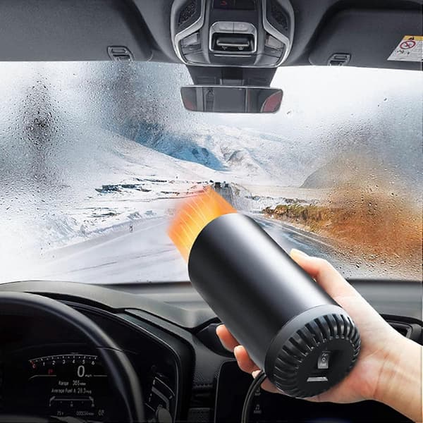 12V 150W Portable 2-in-1 Car Heater and Cooler Fast Heating Defroster and Demister for Front Windshield