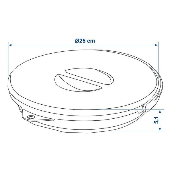 Foldable bucket with lid 5L (FMY)