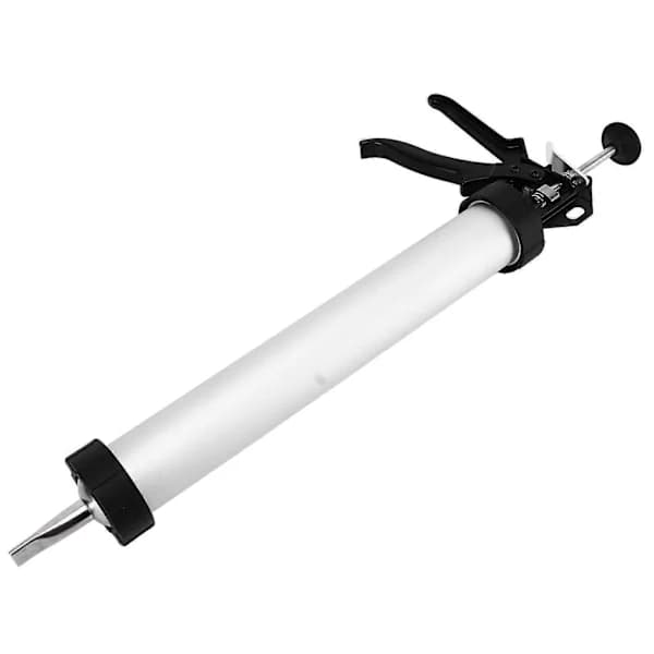 Jerky Gun Kit Aluminiumlegering Rustfrit Stål Kødpindefremstiller Med Runde Og Flade Dyser Nem Rengøring 38 Cm