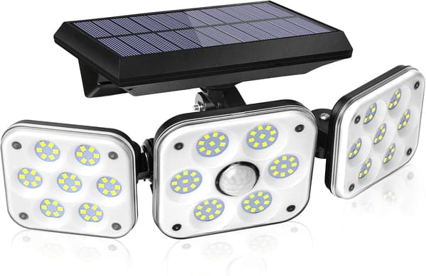 Udendørs solcellelampe, solcellelampe med bevægelsessensor IP65