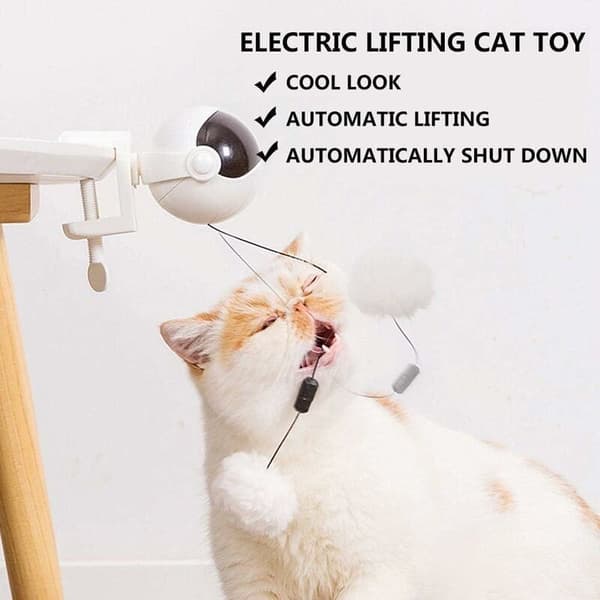 Smart Cat Toy, Interactive Cat Toy, Interactive Automatic Lifting Ball Puzzle Smart Pet Toy (Pink)