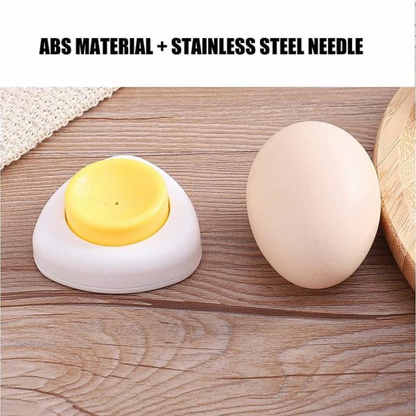 Magnetisk eggprikker for rå egg, med magnetisk base og sikkerhetslås, hardkokt eggskreller, 2-pk 2 Pack