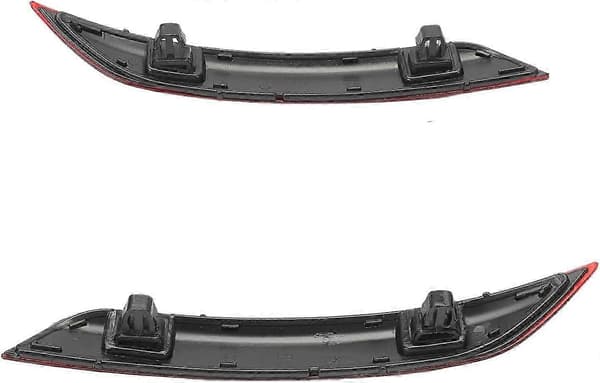 Left and Right Red Taillight Reflector for Polo 6R 6C from 2014 Taillight Cover Bumper Replacement 6C0945105B