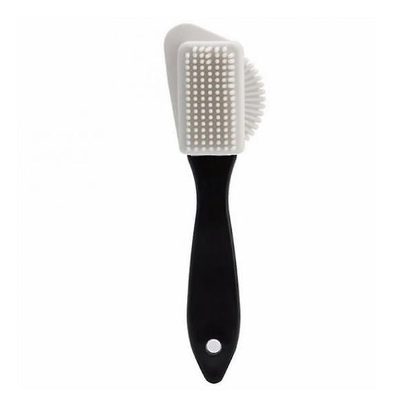 3-sidet ruskind nubuck læder sko rengøringsbørste støvle renser støv plet