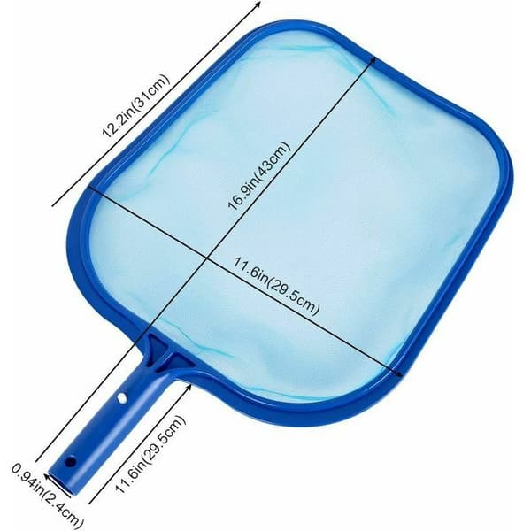 Overfladenet til pool, professionelt poolnet med fint net og robust ramme, poolnetfæste til swimmingpool/pool/dam/spabad