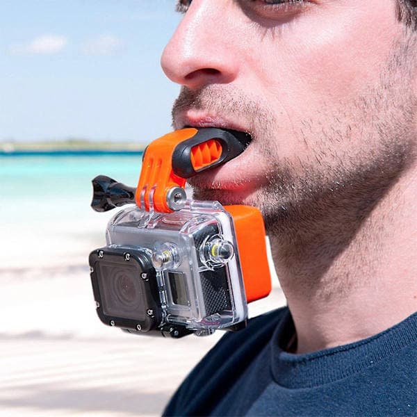 Mouth Mount Visible Portable Camera Accessories Surfing Mouthpiece Bite for Gopro Hero 7/6/5