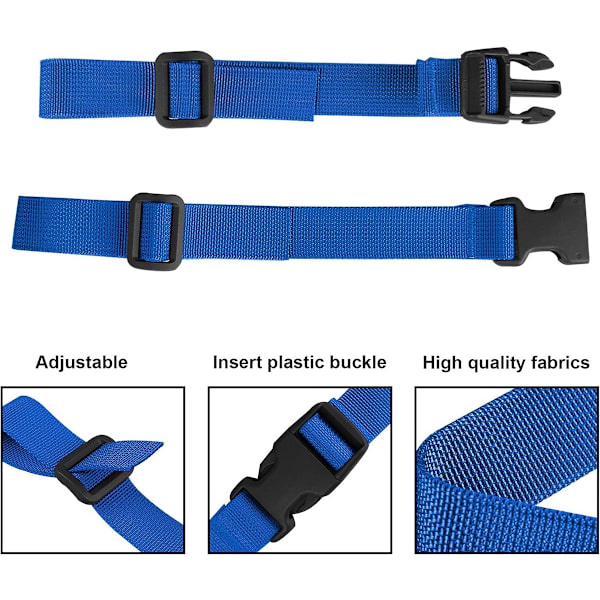 4 Pieces Chest Strap 61 cm x 2.5 cm Adjustable Chest Strap Non-slip Chest Strap for Backpack Quick Release Buckle Durable Quick Release
