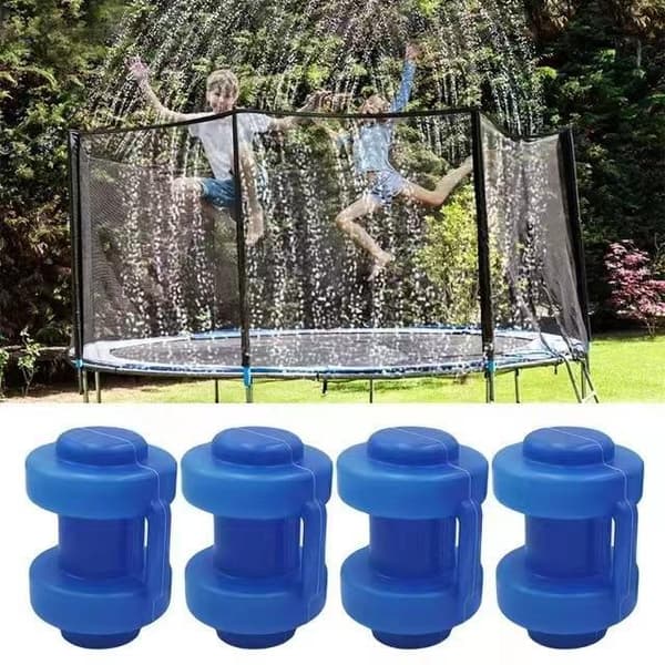 Sæt med 8 stk. lukkede ender til trampolinnetstænger, 25 mm, blå