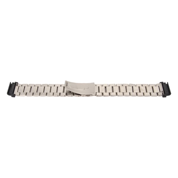 Urremserstatning Rustfrit Stål Dobbeltspænde 24mm til Garmin Fenix 7S 6S 5S Sølv