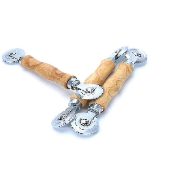 Rolling tool with steel wheels for screen doors