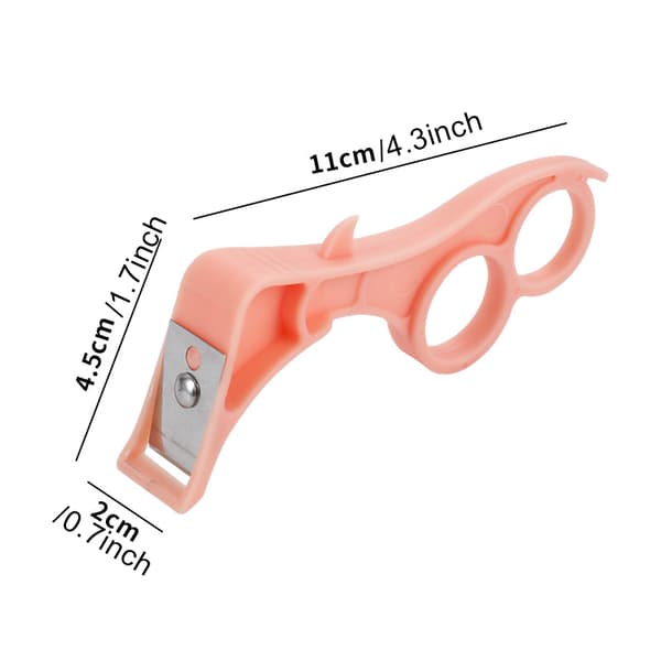 Portable, multifunctional fruit ring, scraper peeler with stainless steel blades Pink Pink