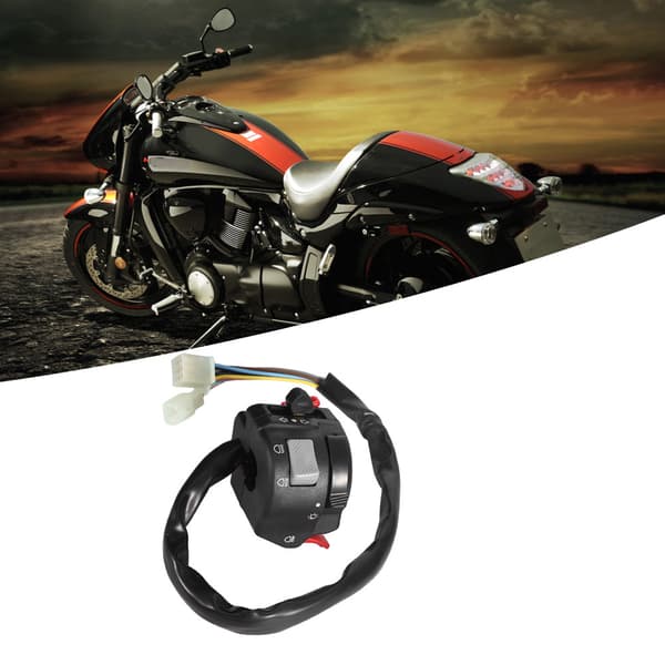 Motorcykel Styrkontrol Afbryder Forlygte Blinklys Lys Horn Knapmontering