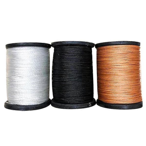 3 Rolls Sewing Thread Bookbinding Cord Shoemaker Thread Tailor Line (Black, White, Brown)