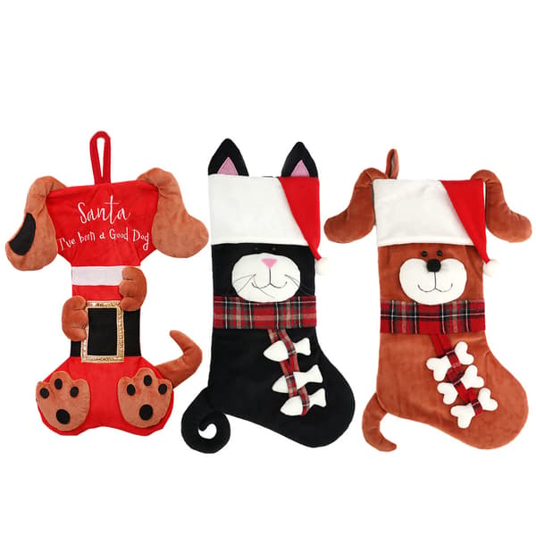 Kæledyrshund Julestrømper Store Benformede Kæledyrsstrømper P