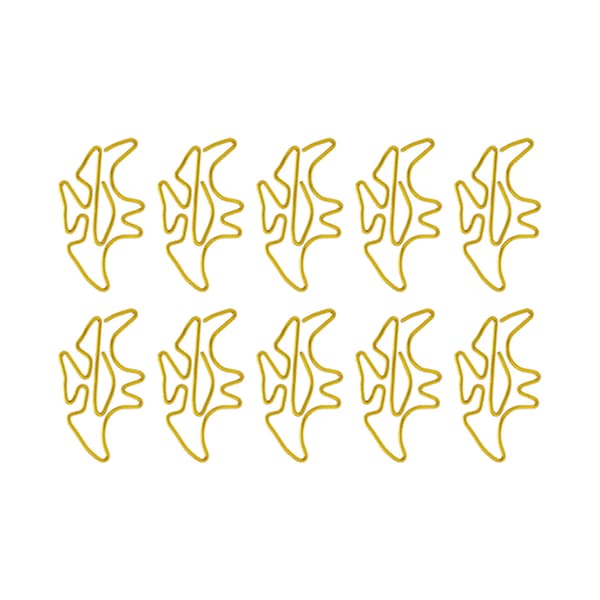 100 stk. formede papirclips forhindrer glidning, rustfri metal, små søde papirclips til bøger, notesbøger, mapper
