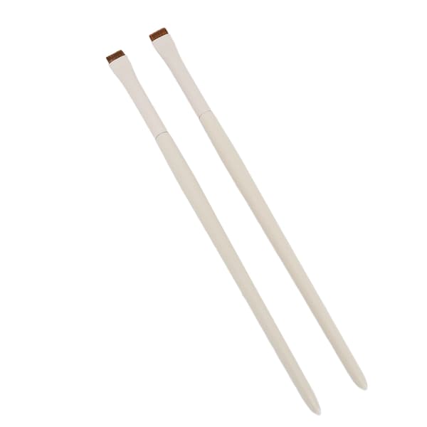 2 Pcs Fine Angled Eyeliner Brushes Ultra-Thin Slanted Flat Angle Makeup Eyebrow Concealer Brushes