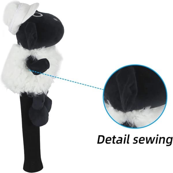 Driver Novelty Golf Head Cover, Sødt Dyr, Passer til Max Driver 460CC og Fairways (Stil 1)
