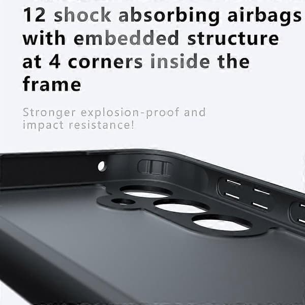 Deksler til Samsung Galaxy A55 5G Transparent Telefondeksel TPU + PC 2-i-1