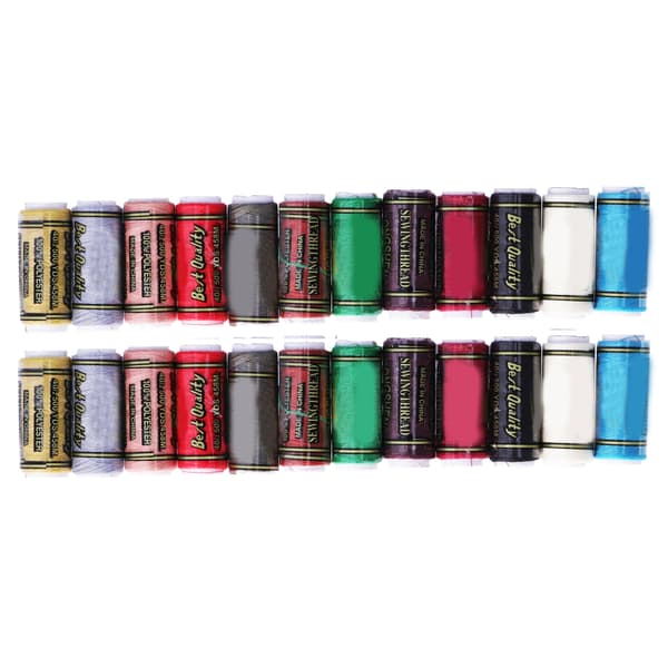 Sewing Thread 12 Colors DIY Sewing Art Strong Durable Boxed Sewing Machine Thread