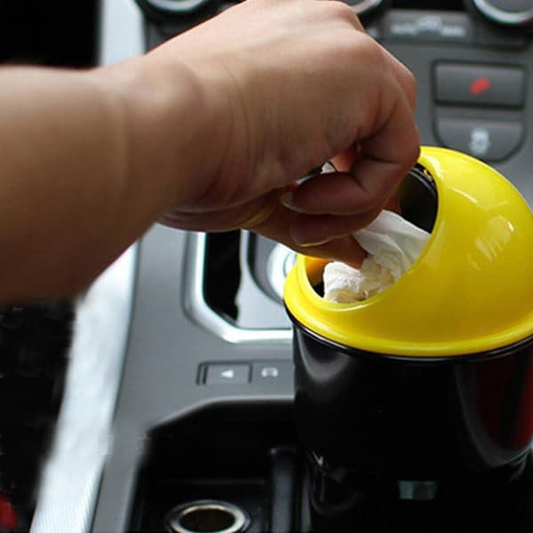 20*6,5*9CM-Yellow-Universal Car Small Trash Can