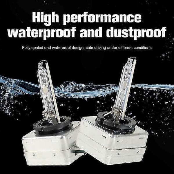 Xenon HID Headlight Bulbs, 35W 6000K White High Beam Low Beam, 2-Pack for Charger 2011-2020 Silver silver