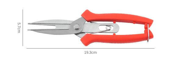 Pruning Shears Double-Edged Garden Fruit Scissors with Multifunctional Pruning Tool No