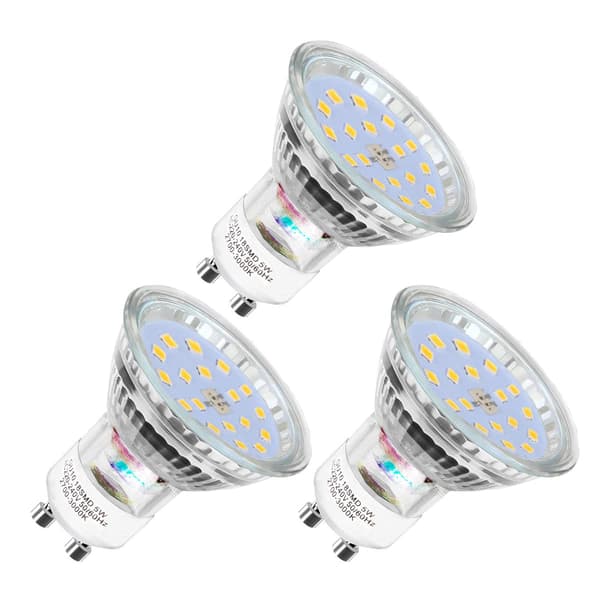 GU10 LED-lamper, 5W tilsvarende 50W, varmhvit 2700K, 120° bred
