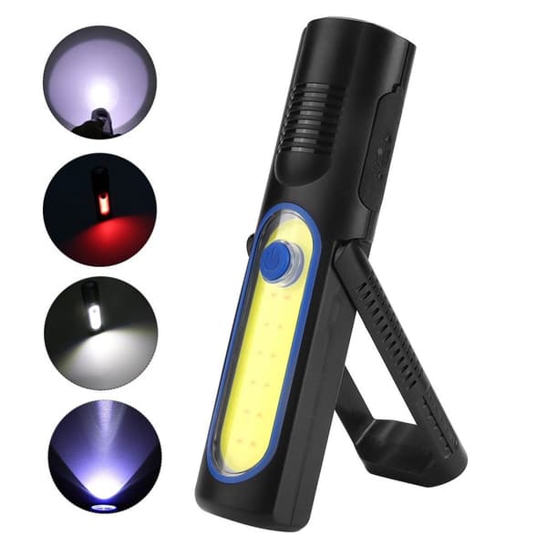 USB-oppladbar LED-arbeidslampe COB-arbeidslampe med magnet KLB