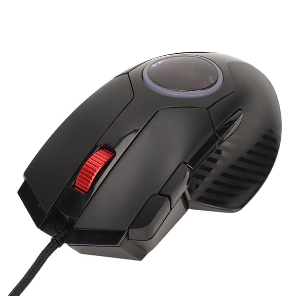 Wired Gaming Mouse 8 Keys RGB Marquee 6 Adjustable DPI Curved Ergonomic Shortcut Multifunction Button Computer Mouse Black