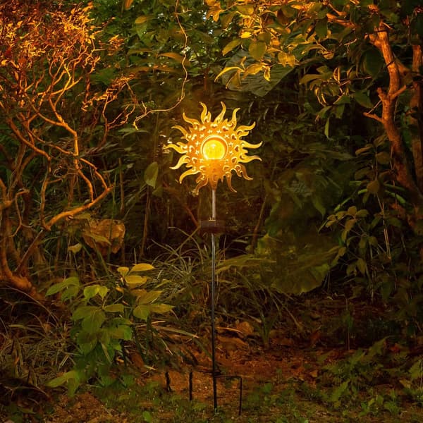 Outdoor Yard Ground Inserted Camping Lamp LED Flame Solar