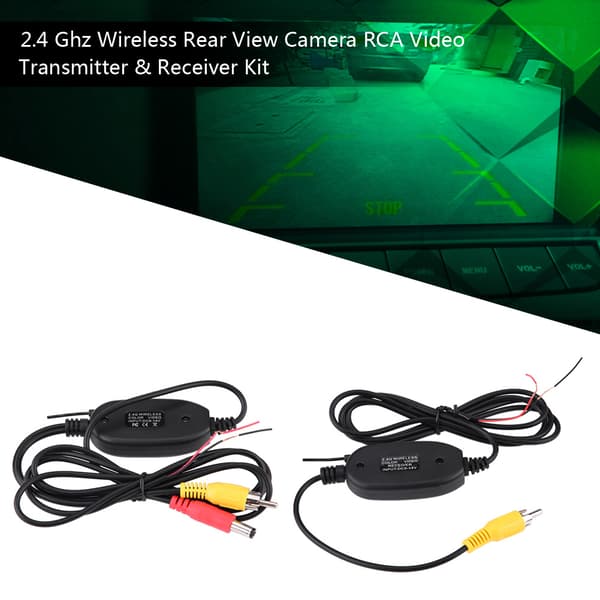 RCA Video 2.4Ghz Wireless Transmitter & Receiver Kit for Car Parking Backup Camera Surveillance System