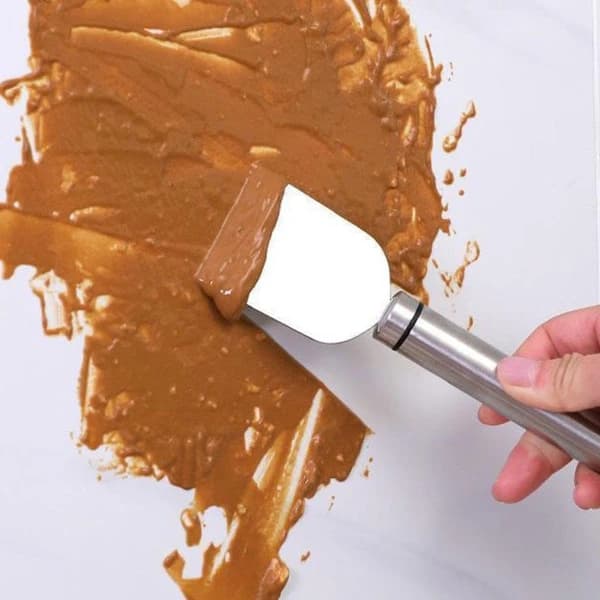 Stainless Steel Cleaning Scraper, Multifunctional Grill, Stove, and Refrigerator Ice Scraper for Kitchen Use
